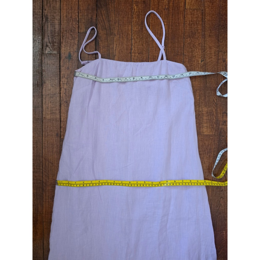 &Other Stories Lavander Cotton Rouche Boho Chic Resort Cottage Maxi Dress sz 4 - Picture 4 of 9